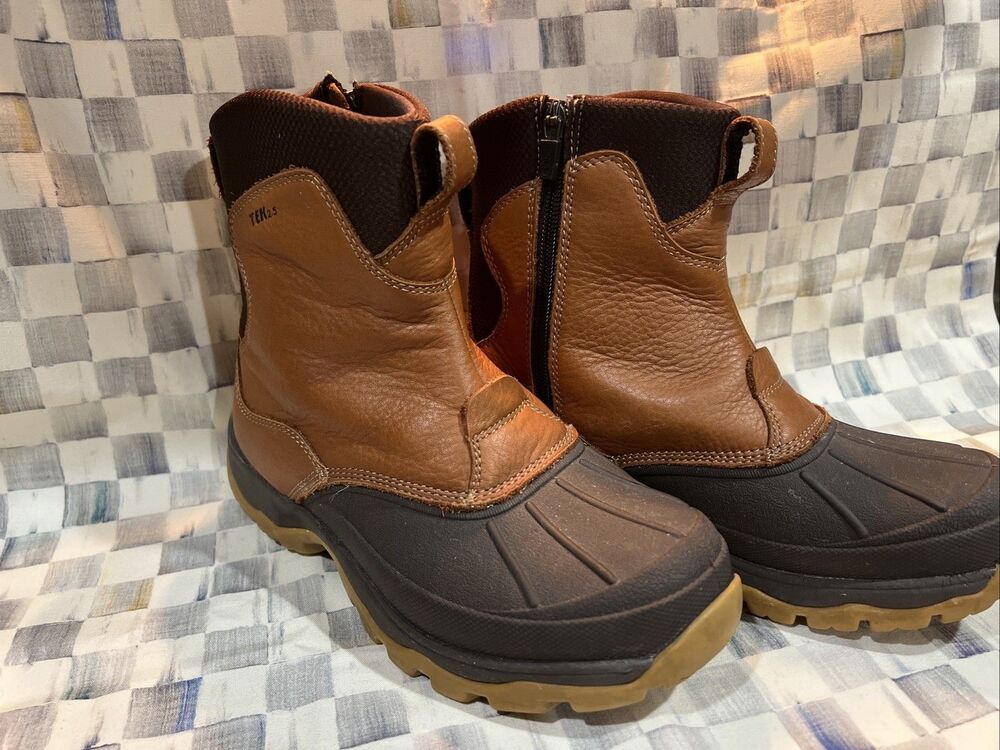 LL Bean Storm Chaser Zip Boots Womens Size 7.5 Insulated Waterproof Tek 2.5